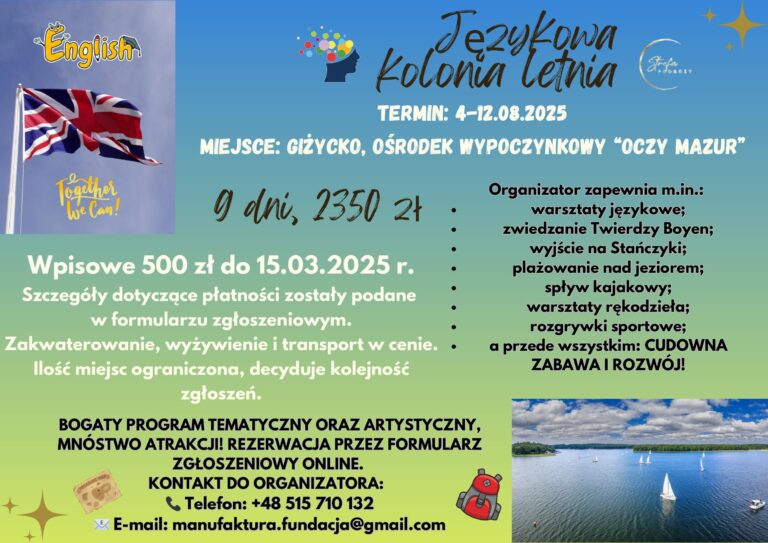 Językowa Kolonia letnia i Survivalowa Kolonia Letnia